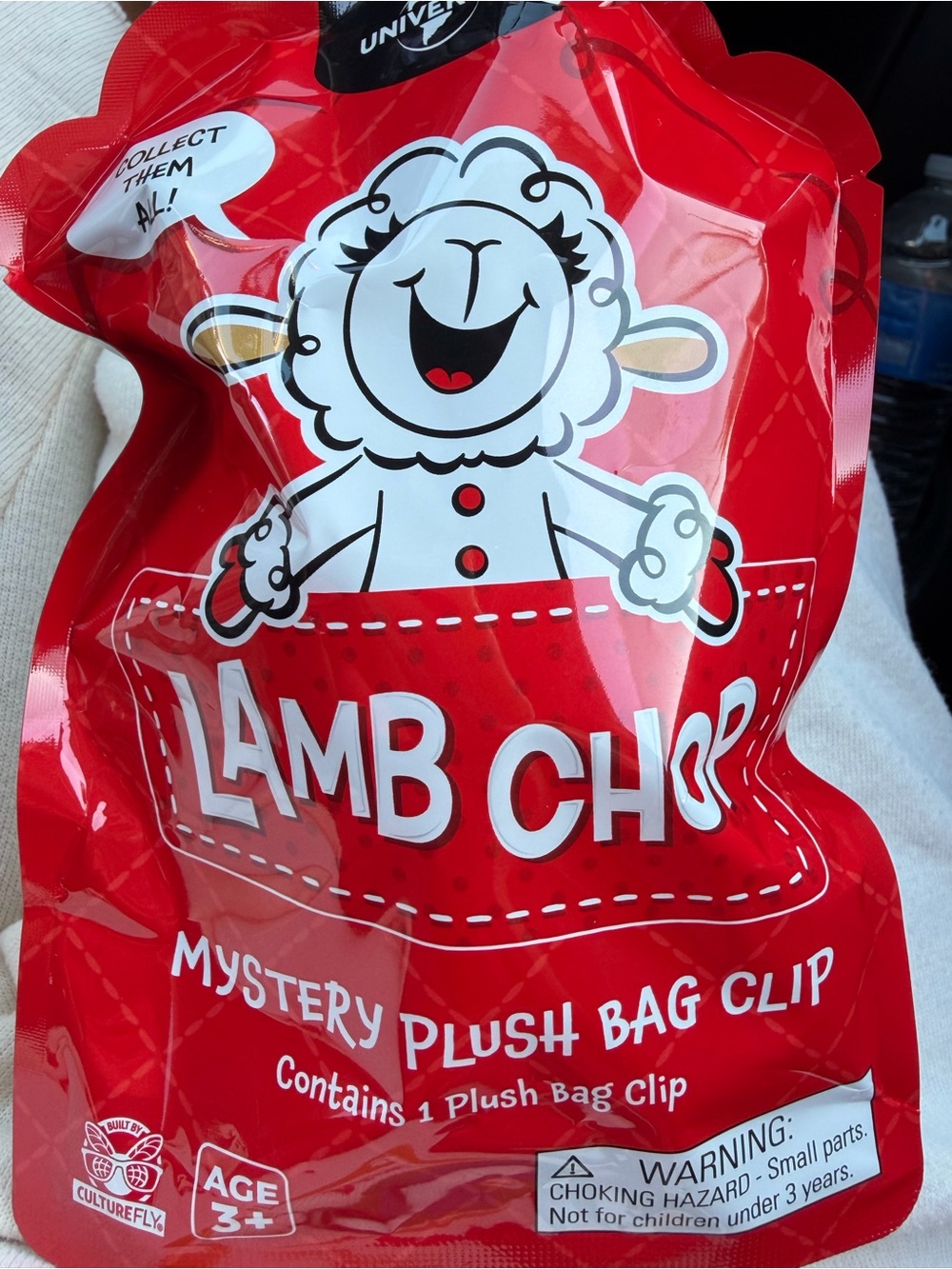 Lamb Chop Mystery Plush Bag Clip NEW